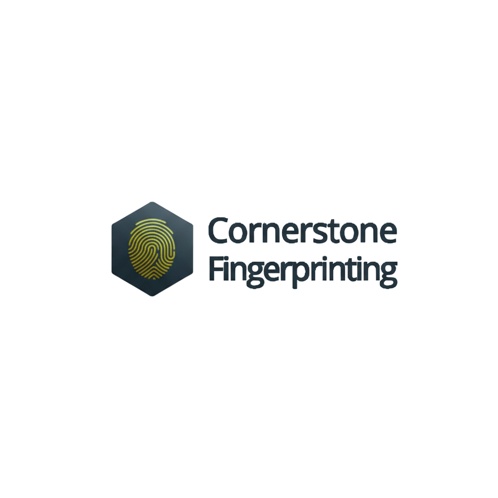 cornerstone fingerprinting logo black